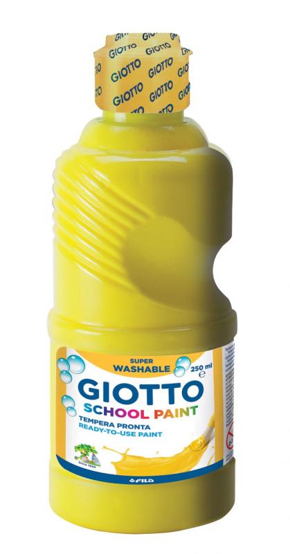 GIOTTO SCHOOL PAINT 250ML PRIMARY YELLOW