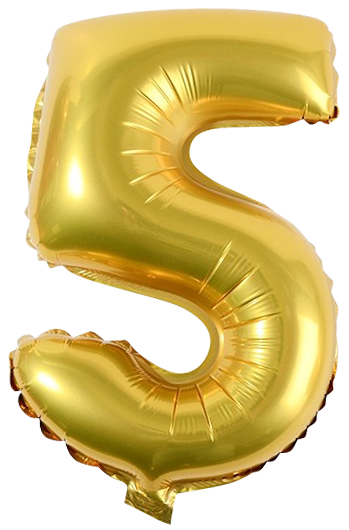 BALONY FOLIOWE CYFERKI ZŁOTE 86CM