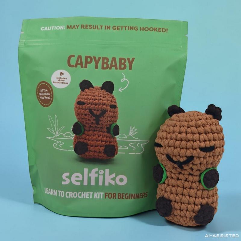 ZESTAW DO SZYDEŁKOWANIA KAPIBARA CAPYBABY SELFIKO