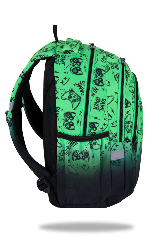 PLECAK SZKOLNY CP JERRY - GAME OVER GRADIENT GREEN