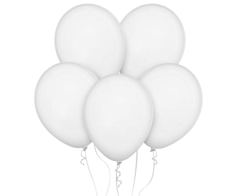 BALON DECOMEX 18 CALI PASTEL BIAŁY A/25