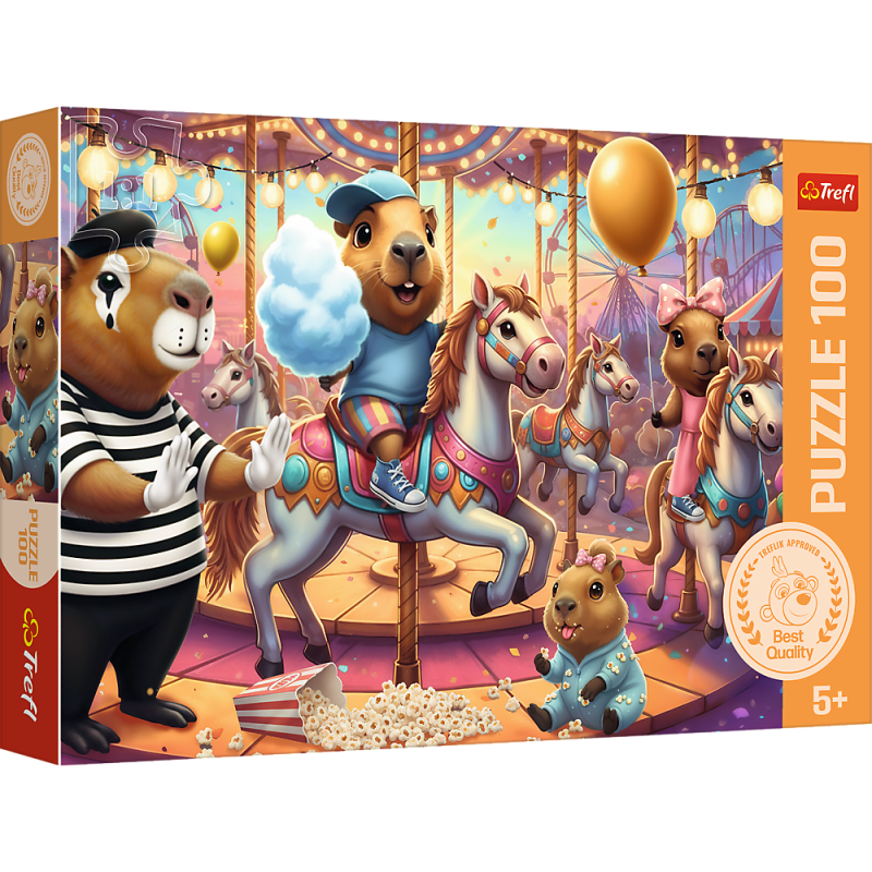 PUZZLE 100 TREFL KAPIBARY NA WAKACJACH