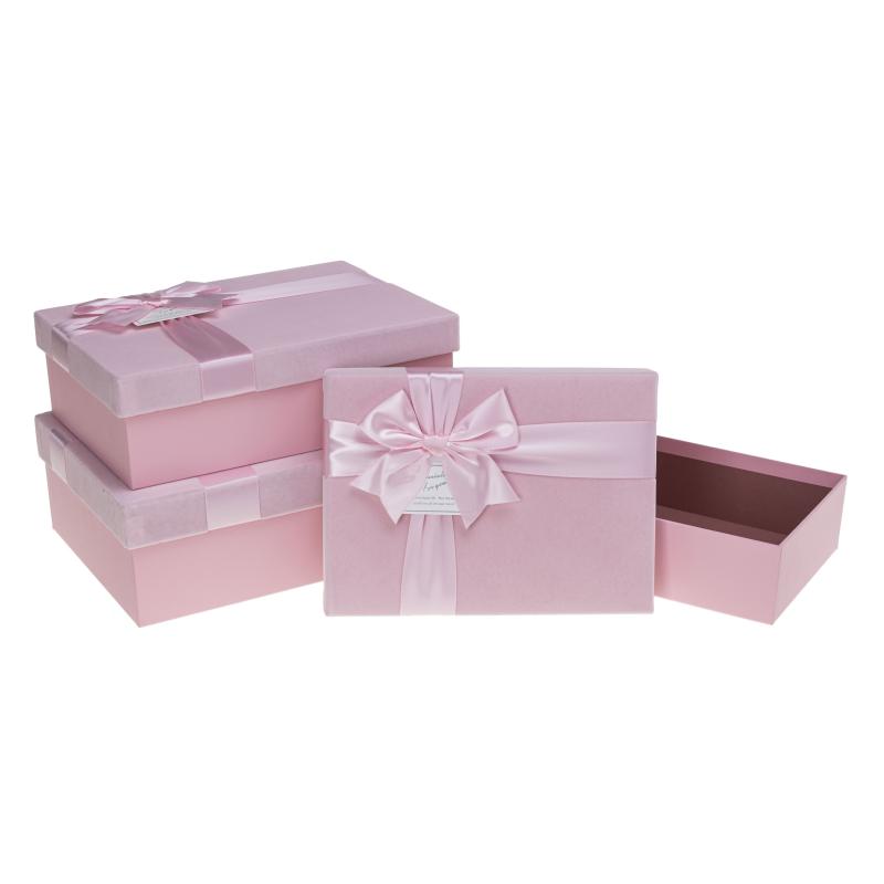 ZESTAW PUDEŁEK PUG-24114-PR PINK A3