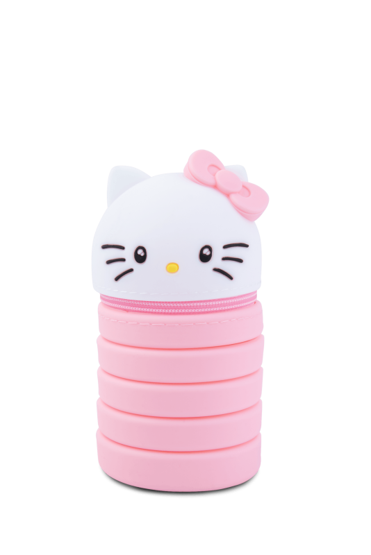 SASZETKA SILIKONOWA /Z GŁÓWKĄ MIX - PINK HELLO KITTY