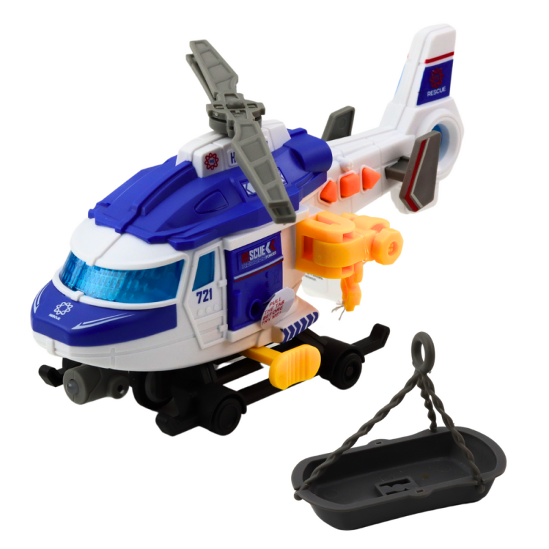 HELIKOPTER RATUNKOWY NOSZE HAK WCIĄGARKA NAPĘD ŚWIATŁA DŹWIĘKI