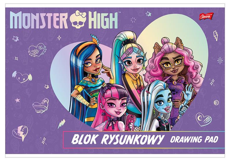 BLOK RYSUNKOWY A4/20 MONSTER HIGH