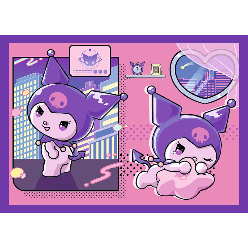 PUZZLE 4W1 TREFL DZIEŃ KUROMI HELLO KITTY