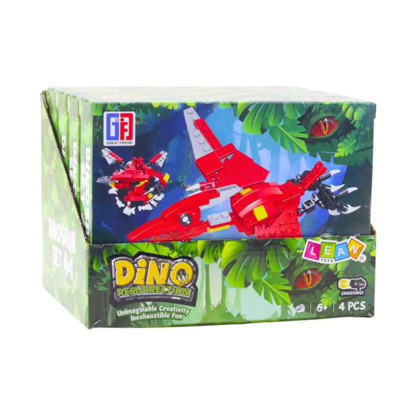 KLOCKI KONSTRUKCYJNE ZESTAW DINOZUR ROBOT 2W1 145-161 ELEMENTÓW MIX