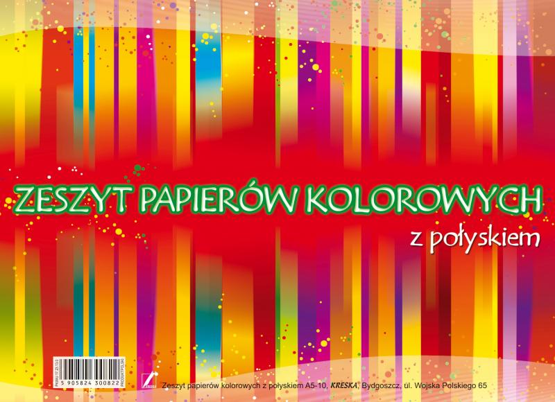 ZESZYT PAPIERÓW KOLOROWYCH A5/32 KRESKA