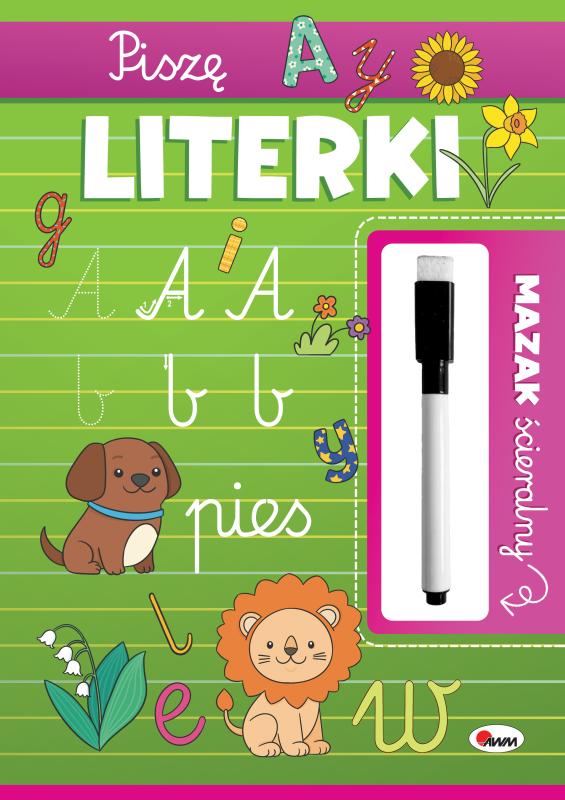 KSIĄŻECZKA MAZAK ŚCIERALNY PISZĘ LITERKI
