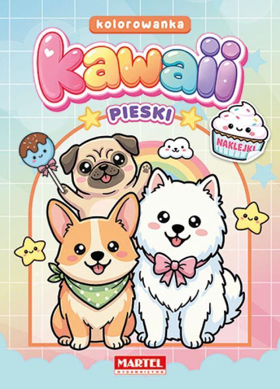 KSIĄŻECZKA KAWAII PIESKI Z NAKLEJKAMI
