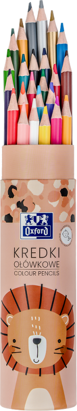 KREDKI 24+2 OŁÓWKOWE OXFORD KIDS TUBA