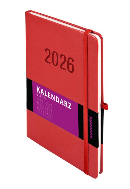 KALENDARZ B5 MEMOFIX TDW CZERWONY