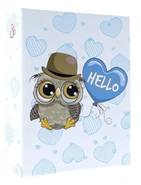 ALBUM 10*15/304 DPH46304/2 HELLO OWL BLUE