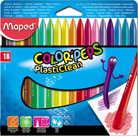 KREDKI 18 MAPED PLASTIKOWE COLORPEPS