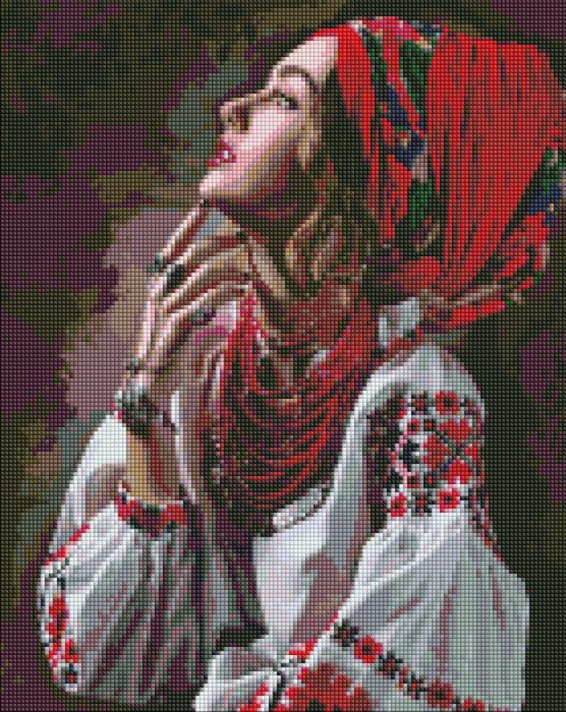 ZESTAW DO MOZAIKI DIAMENTOWEJ BEZ RAMY KWIATY-GWIAZDKI 40X50CM