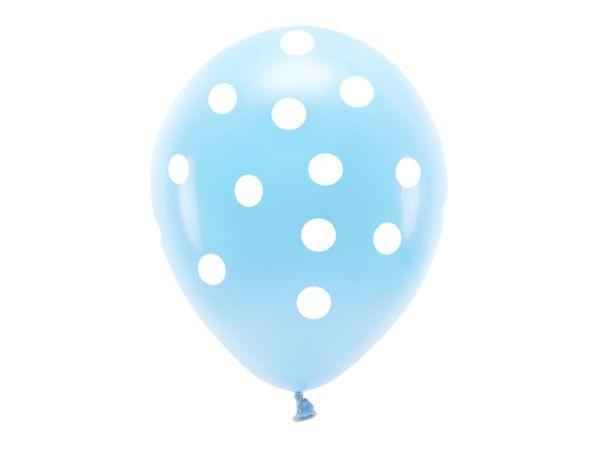 BALONY ECO 33CM PASTELOWE KROPKI BŁĘKIT