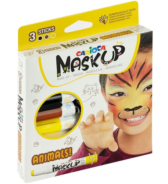 KREDKI DO TWARZY CARIOCA MASKUP ANIMALS 43048