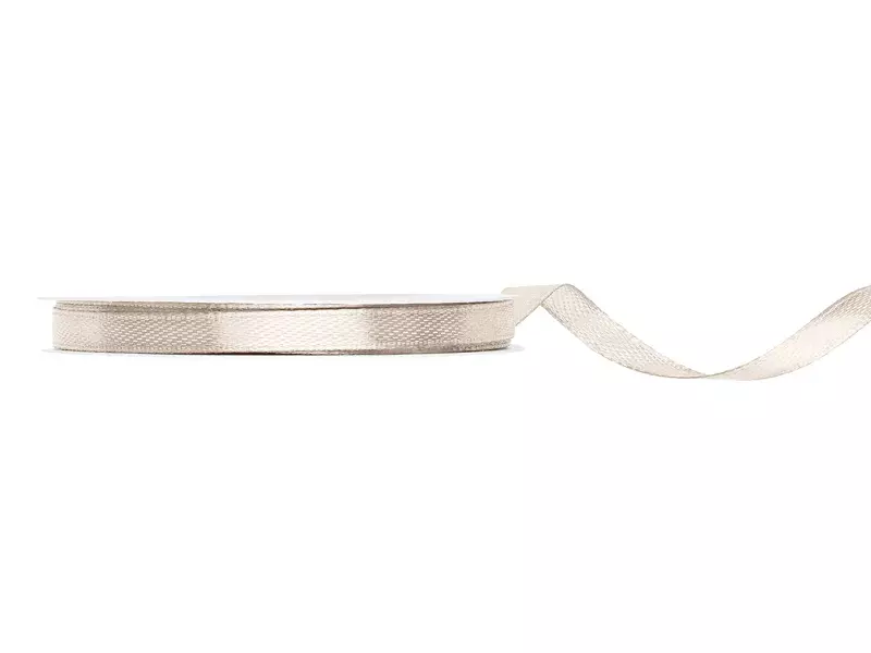 TASIEMKA SATYNOWA 6MM/25M ZŁAMANA BIEL