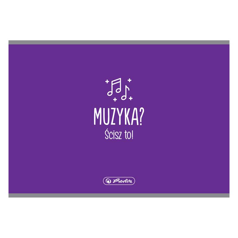 ZESZYT DO NUT A5/16 HERLITZ MUZYKA POPRZECZNY