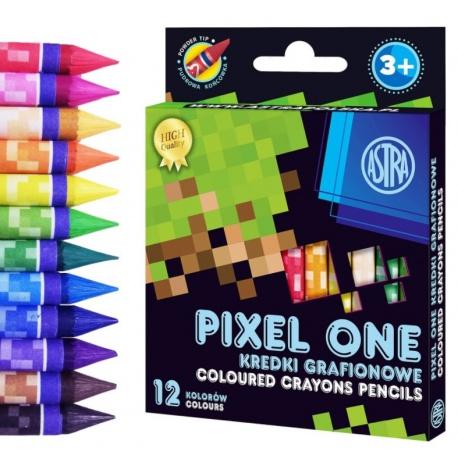 KREDKI GRAFIONOWE 12 ASTRA PIXEL ONE