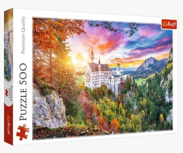 PUZZLE 500 TREFL WIDOK NA ZAMEK NEUSCHWANSTEIN NIEMCY