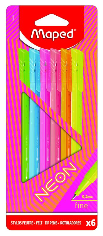 CIENKOPIS GRAPH PEPS NEON 6 SZT. BLISTER