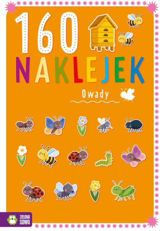 KSIĄŻECZKA 160 NAKLEJEK. OWADY