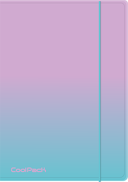 TECZKA NA GUMKĘ A4 CP GRADIENT - BLUEBERRY