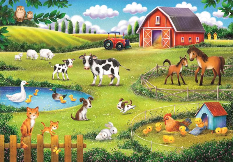 PUZZLE 30 SUPER KOLOR THE ANIMAL FARM