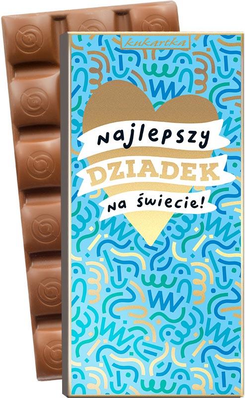 CZEKOLADY 100G KUKARTKA BABCIA I DZIADEK DiB