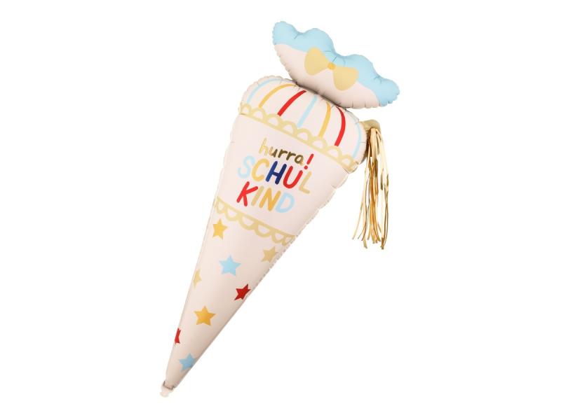 BALON FOLIOWY ROŻEK HURRA SCHULKIND 34X99CM KREMOWY
