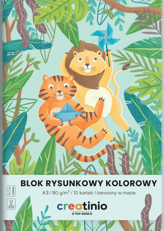 BLOK RYSUNKOWY A3/10 KOLOR TOP CREATINIO 80G