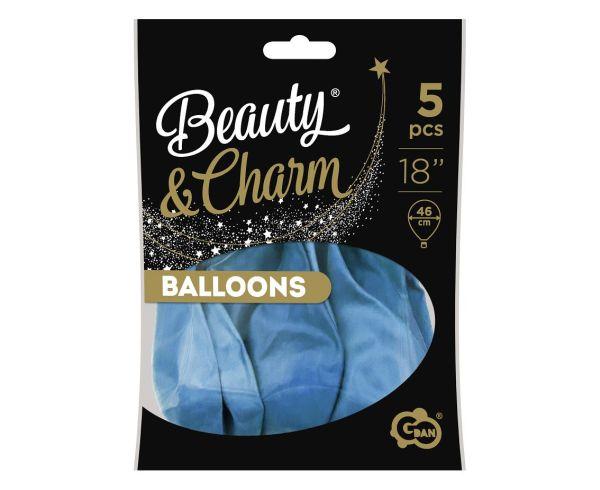 BALONY BEAUTY&CHARM PLATYNOWE JASNO NIEBIESKIE 18' A'5