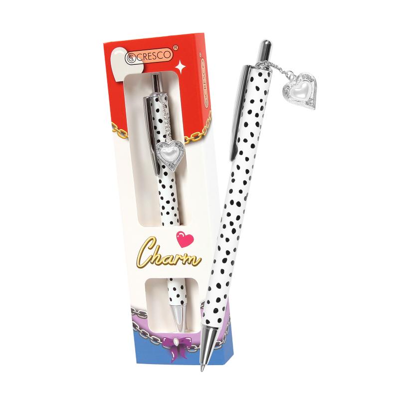 DŁUGOPIS CHARM W ETUI GB SERCE BIAŁE