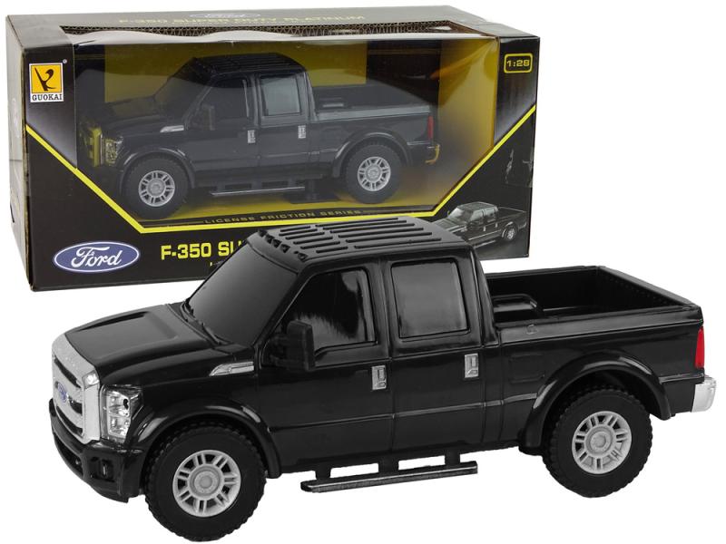 SAMOCHÓD FORD F-350 PICK UP NAPĘD FRYKCYJNY 1:28 CZARNY