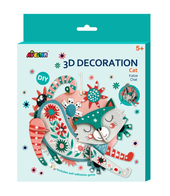 DEKORACJA 3D KOT