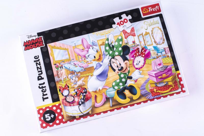 PUZZLE 100 TREFL MINNIE W SALONIE KOSMETYCZNYM