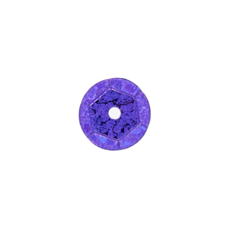 CEKINY HOLOGRAMOWE 6MM FIOLETOWE BREWIS