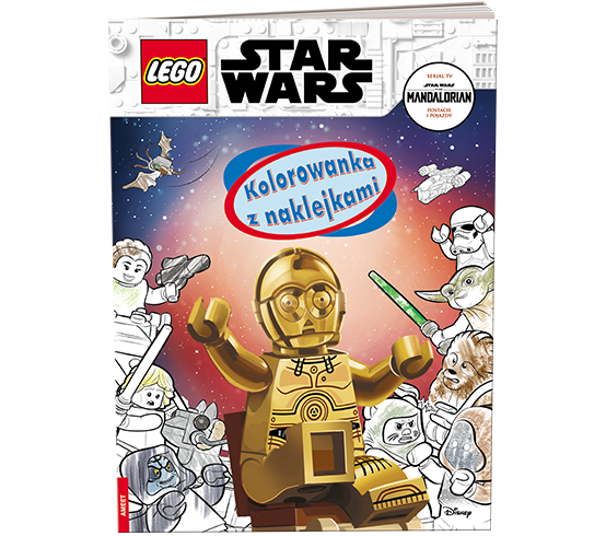 KSIĄŻECZKA LEGO STAR WARS. KOLOROWANKA Z NAKLEJKAMI