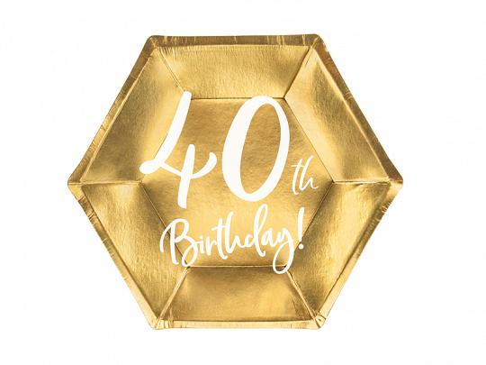 TALERZYKI PAP.40TH BIRTHDAY
