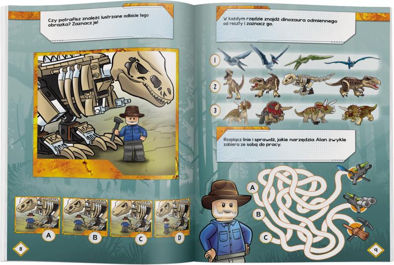 KSIĄŻECZKA LEGO JURASSIC WORLD. MISJE ALANA GRANTA