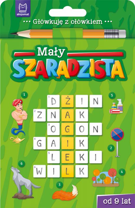 KSIĄŻECZKA MAŁY SZARADZISTA OD 9LAT.KSIĄŻECZKA ZIELONA