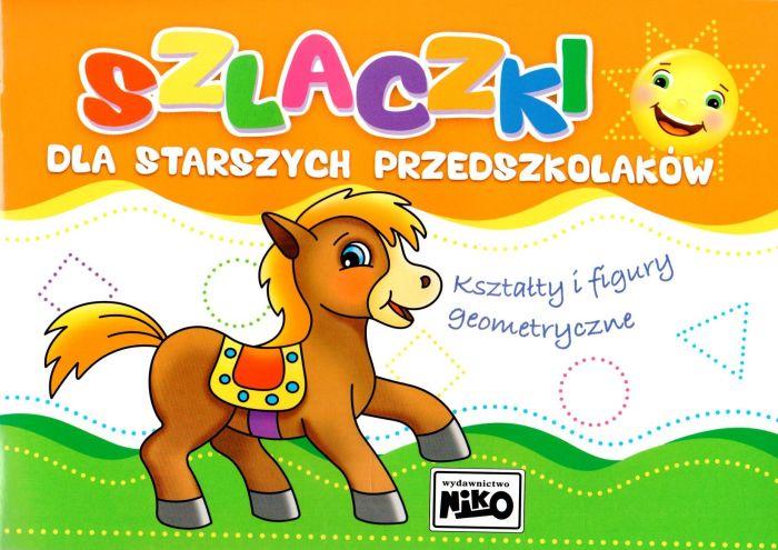 KSIĄŻECZKA SZLACZKI DLA STARSZYCH PRZEDSZKOLAKÓW-KSZTAŁTY I FIGURY GEOMETRYCZNE