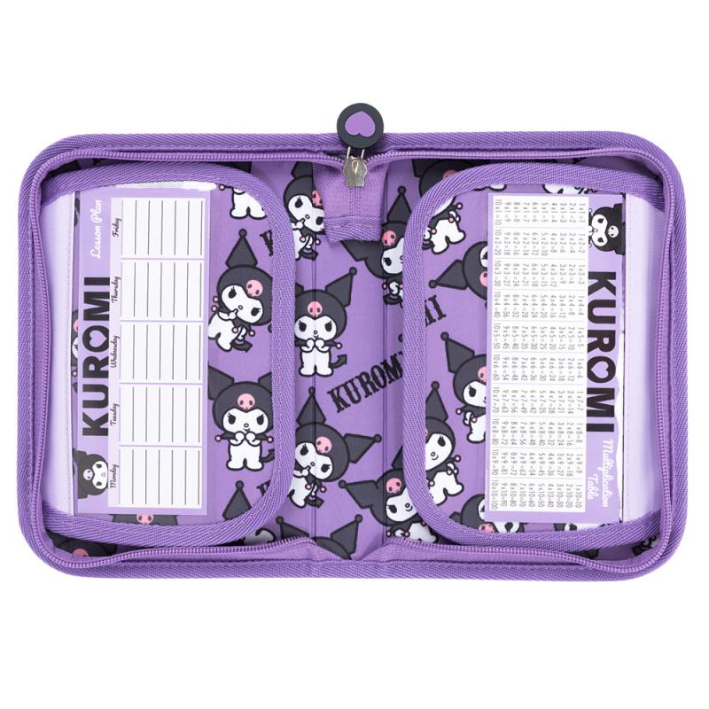 PIÓRNIK 2-KLAPKOWY BEZ WYPOSAŻENIA KUROMI VIOLET