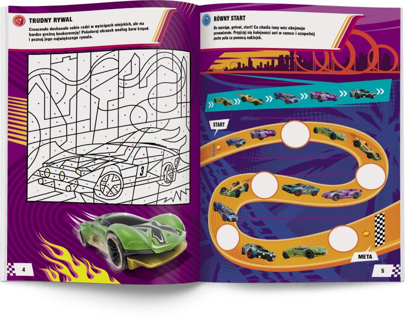 KSIĄŻECZKA MATTEL HOT WHEELS. MAKSYMALNA PRĘDKOŚĆ!