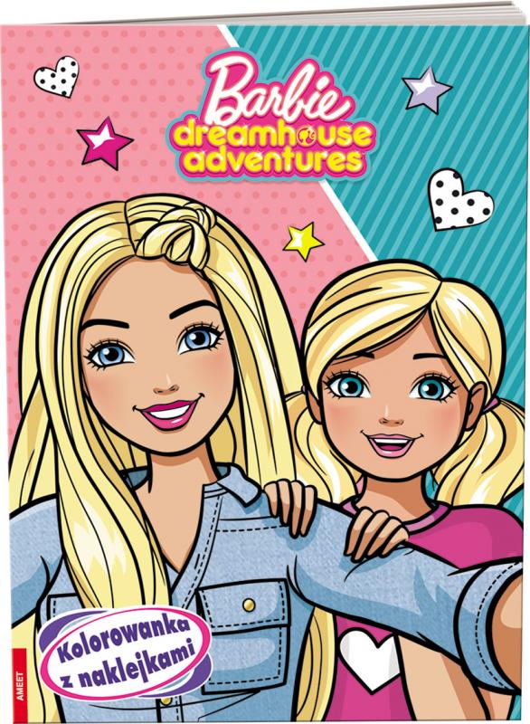 KSIĄŻECZKA BARBIE DREAMHOUSE ADVENTURES. KOLOROWANKA Z NAKLEJKAMI