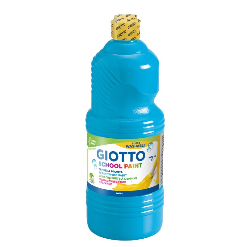GIOTTO SCHOOL PAINT CYAN 1L