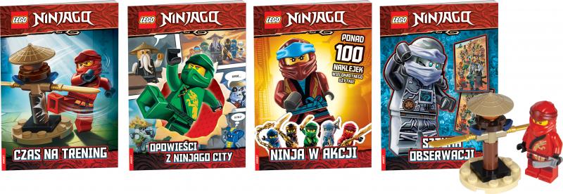 KSIĄŻECZKA LEGO NINJAGO. ZESTAW KSIĄŻEK Z KLOCKAMI LEGO.