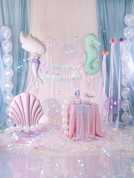BALON KULA 40CM TRANSPARENTNY ZIELONY